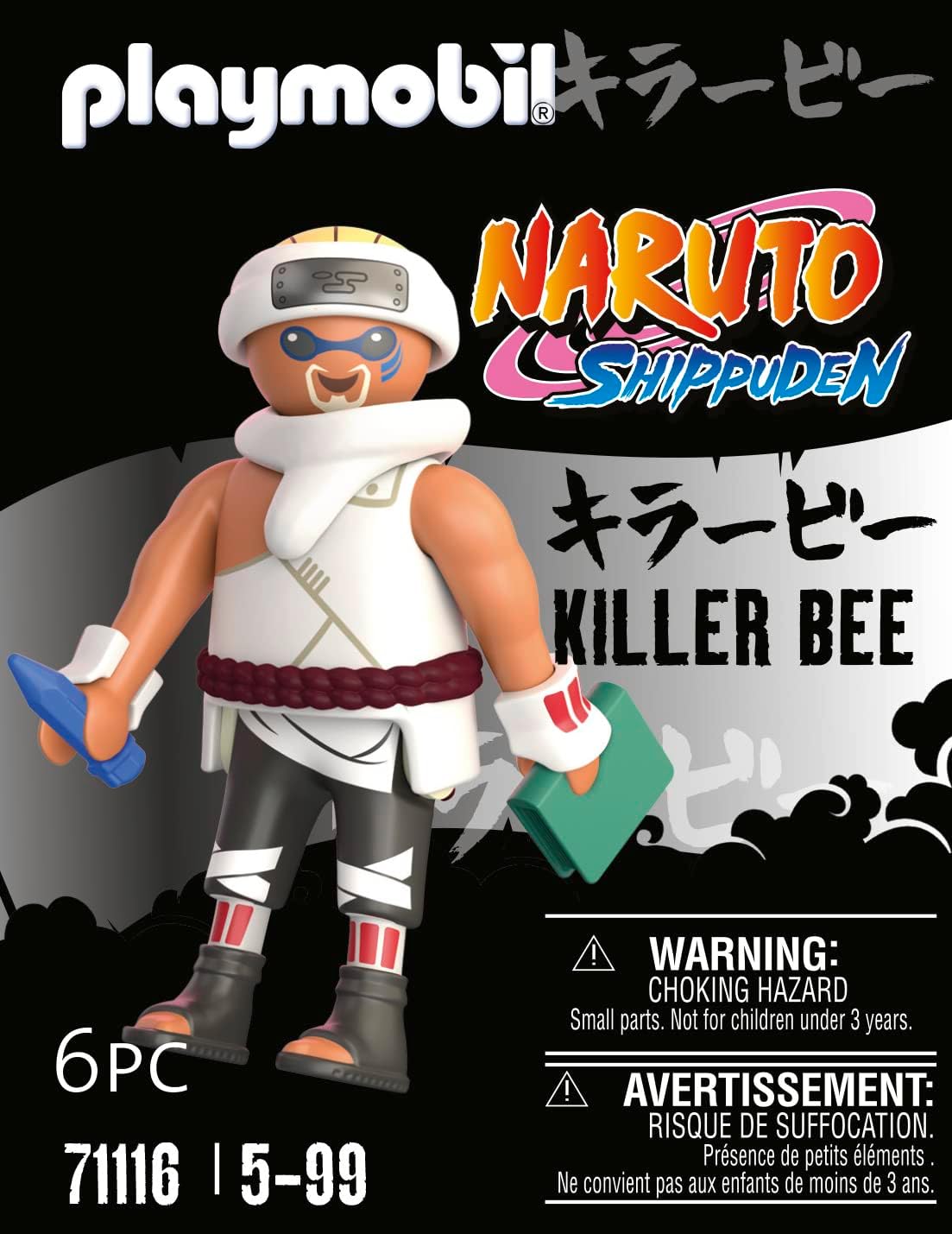 Playmobil 71116 Naruto: Killer B Figure Set, Naruto Shippuden Anime Collectors Figure, Playset Suitable for Children and fans 5+ years