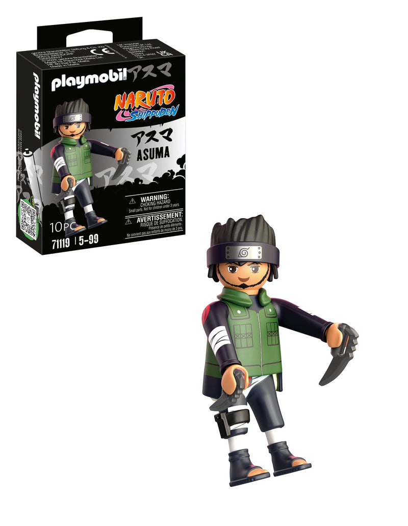Playmobil 71119 Naruto: Asuma Figure Set, Naruto Shippuden Anime Collectors Figure, Playset Suitable for Children and fans 5+ years