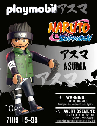 Playmobil 71119 Naruto: Asuma Figure Set, Naruto Shippuden Anime Collectors Figure, Playset Suitable for Children and fans 5+ years