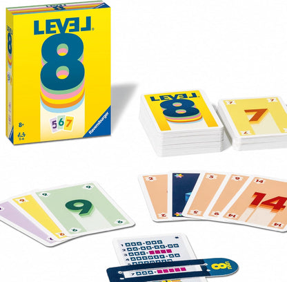 Ravensburger - Level 8 - Jeu de Cartes - Jeu de société pour Toute la Famille - Jeux de Combinaisons - De 2 à 6 Joueurs à partir de 8 Ans - Mixte - 20865 - (Multilingue - Français Inclus