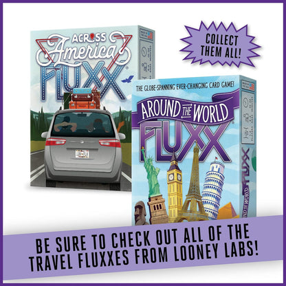 Around The World Fluxx Card Game - Worldwide Adventure with Dynamic Gameplay