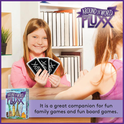 Around The World Fluxx Card Game - Worldwide Adventure with Dynamic Gameplay