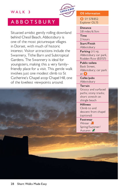 OS Short Walks Made Easy - Dorset's Jurassic Coast