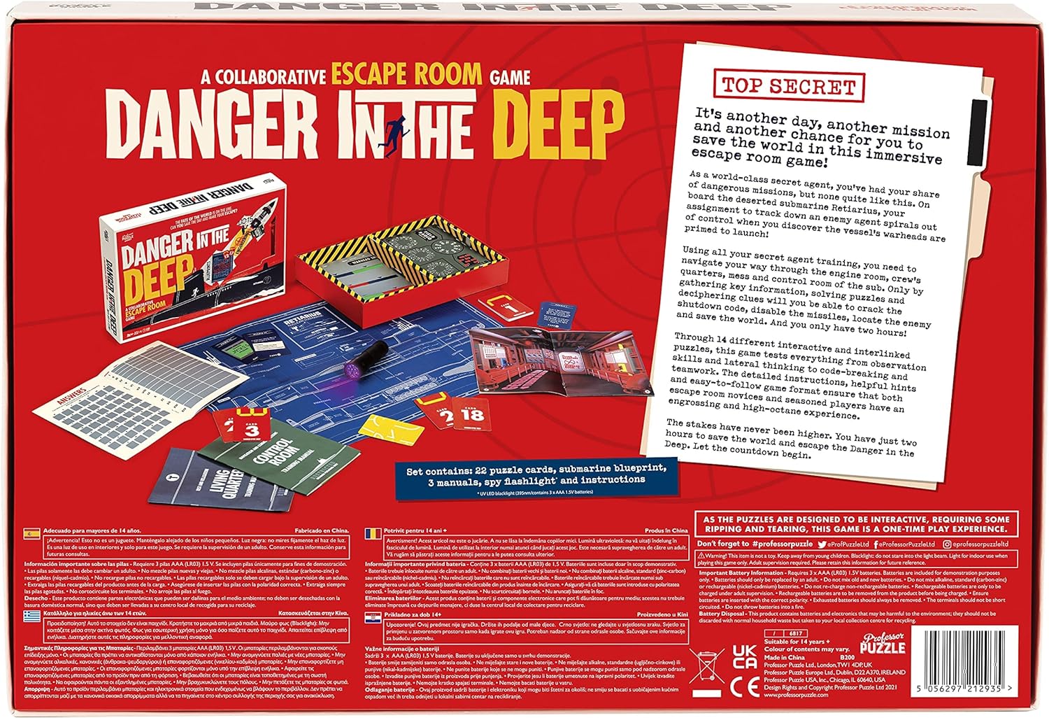 Professor Puzzle Danger in The Deep | Escape Room Game