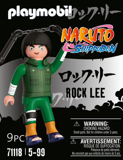 Playmobil 71118 Naruto: Rock Lee Figure Set, Naruto Shippuden Anime Collectors Figure, Playset Suitable for Children and fans 5+ years
