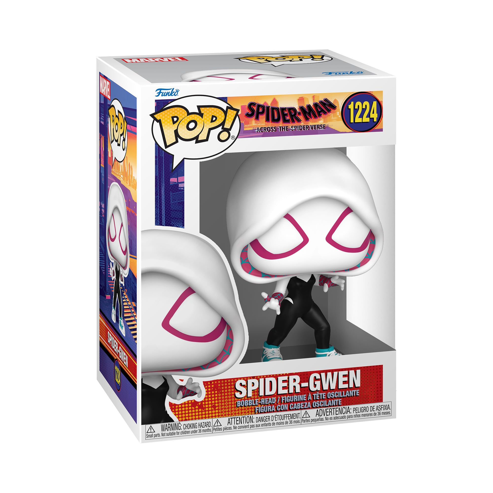 Funko POP! Vinyl: Spider-Man : Across the Spider-Verse - Spider-Gwen - Spiderman Into the Spiderverse 2 - Collectable Vinyl Figure - Gift Idea - Official Merchandise - Toys for Kids & Adults