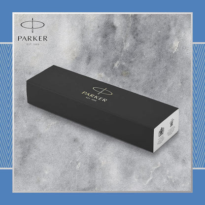 Parker IM Ballpoint Pen | Premium Blue Grey with Chrome Trim | Medium Point with Blue Ink Refill | Gift Box