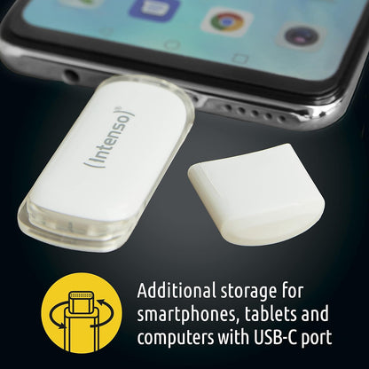 Intenso Flash Line 32 GB - TYPE C Flash Drive - Super Speed USB 3.1, white