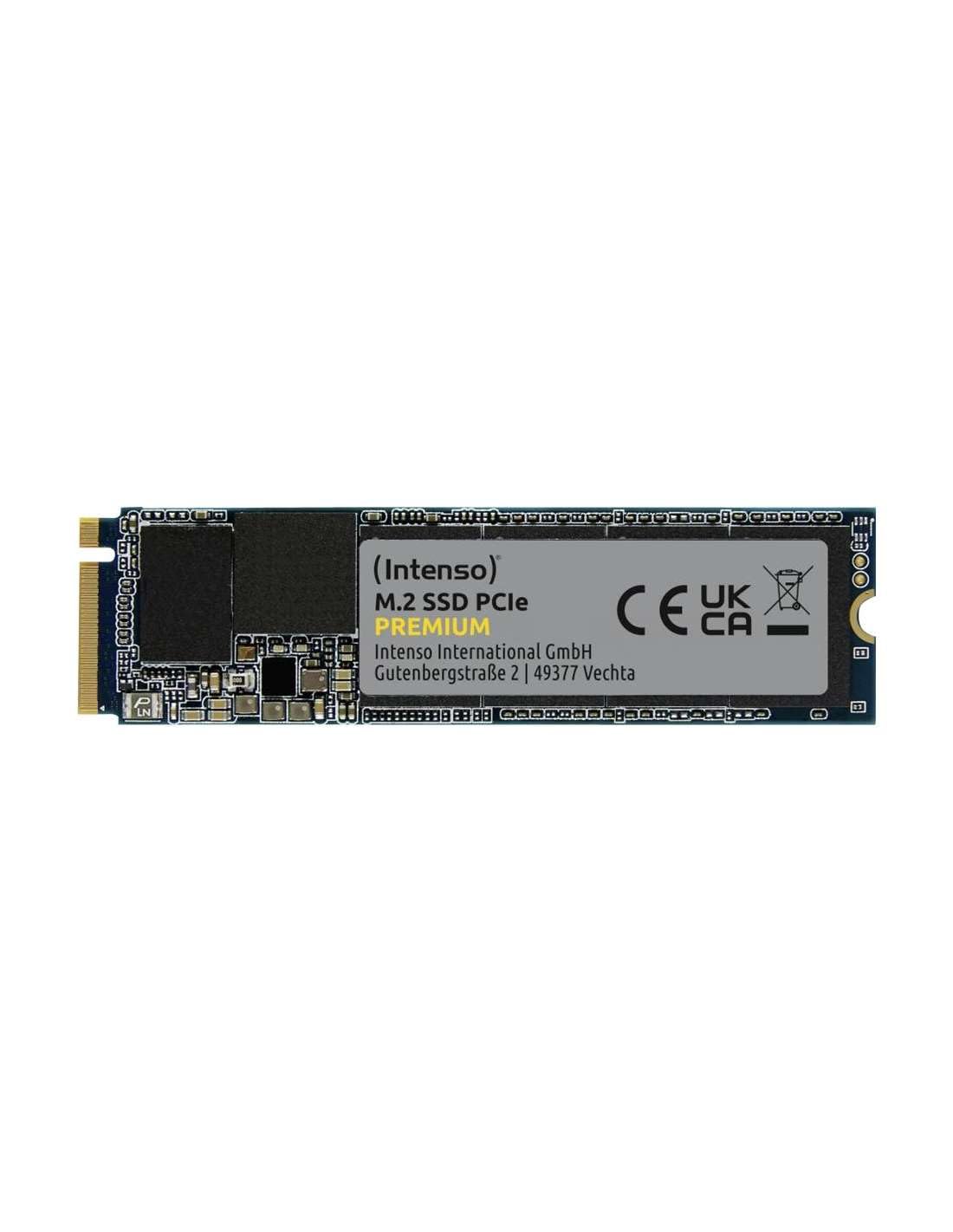 Intenso 1TB M.2 SSD PCIe Premium, up to 2100 MB/s, (PCI Express Gen.3x4 NVMe 1.3, Solid State Drive
