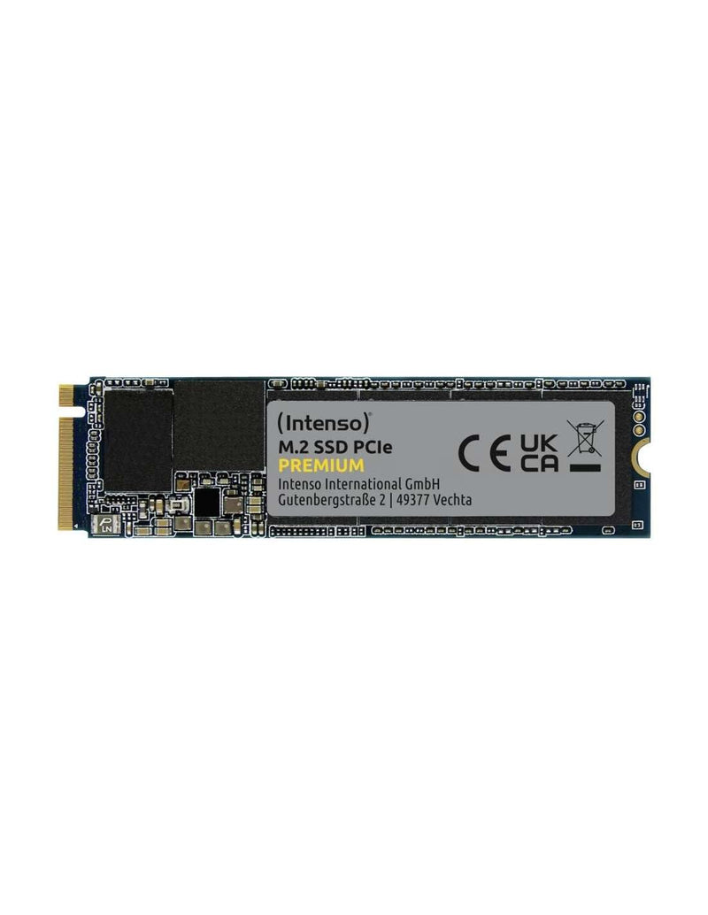 Intenso 1TB M.2 SSD PCIe Premium, up to 2100 MB/s, (PCI Express Gen.3x4 NVMe 1.3, Solid State Drive