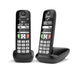 Gigaset E270 Duo Téléphone DECT Identification de l'appelant Noir
