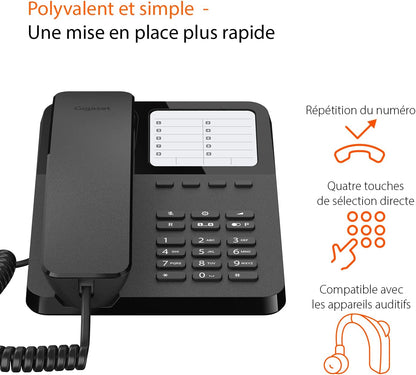 Wireless Phones Brand GIGASET Model GIGASET Desk 400 Black