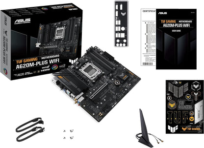 ASUS TUF GAMING A620M-PLUS WIFI, AMD, MATX, 4DDR5, DP, HDMI