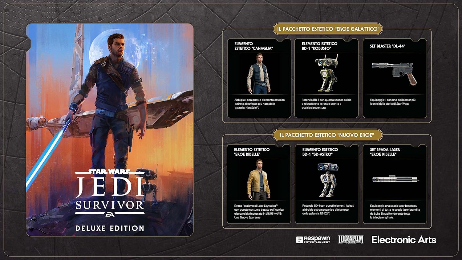 Star Wars Jedi: Survivor Deluxe Edition | PS5 | Videogiochi | Italiano PlayStation 5 Deluxe