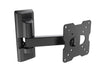 Meliconi CME ER 100 - Supporto TV con braccio estendibile inclinabile e ruotabile, Adatto per TV a Schermo Piatto fino da 14" a max 25’’ (36 - 63 cm), VESA (in mm): 50x50, 75x75, 100x100