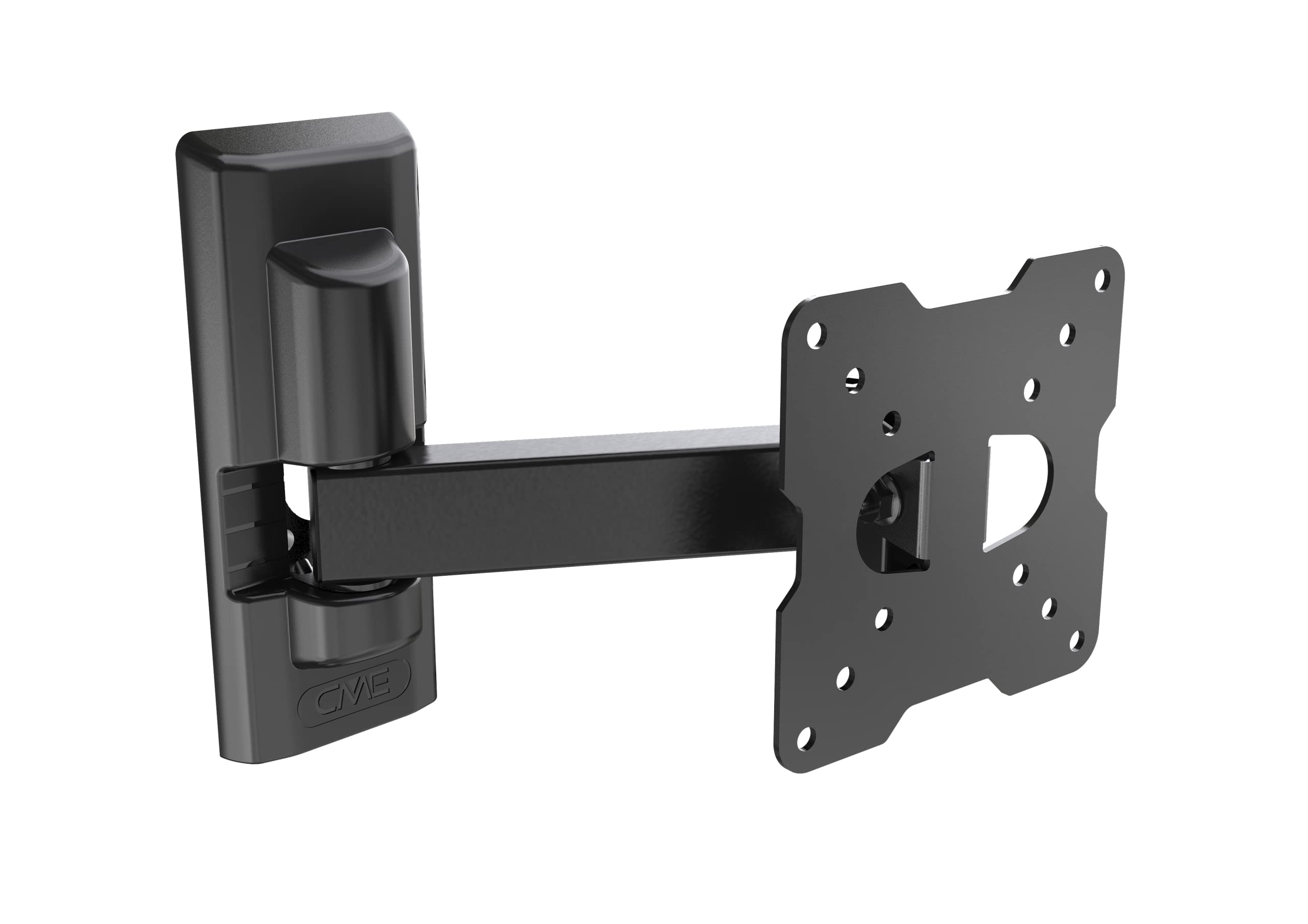 Meliconi CME ER 100 - Supporto TV con braccio estendibile inclinabile e ruotabile, Adatto per TV a Schermo Piatto fino da 14" a max 25’’ (36 - 63 cm), VESA (in mm): 50x50, 75x75, 100x100