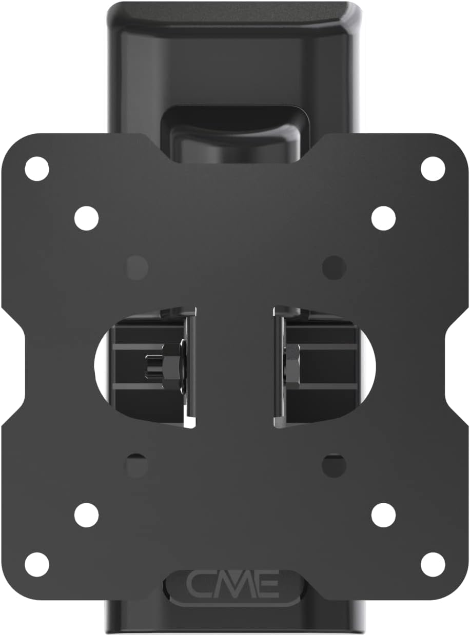 Meliconi CME ER 100 - Supporto TV con braccio estendibile inclinabile e ruotabile, Adatto per TV a Schermo Piatto fino da 14" a max 25’’ (36 - 63 cm), VESA (in mm): 50x50, 75x75, 100x100