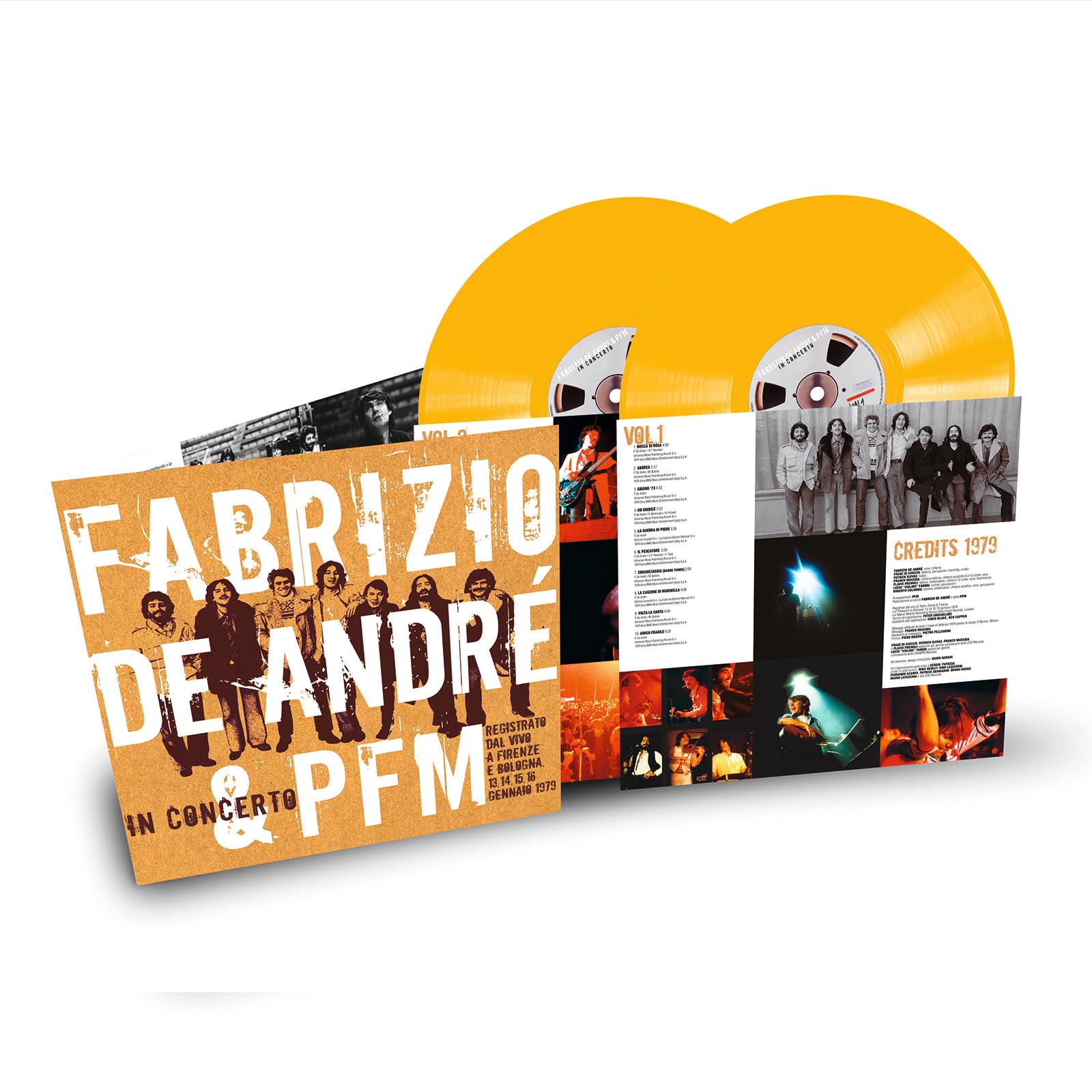 Fabrizio De Andre & P.F.M. In Concerto - 180-Gram Yellow Colored Vinyl