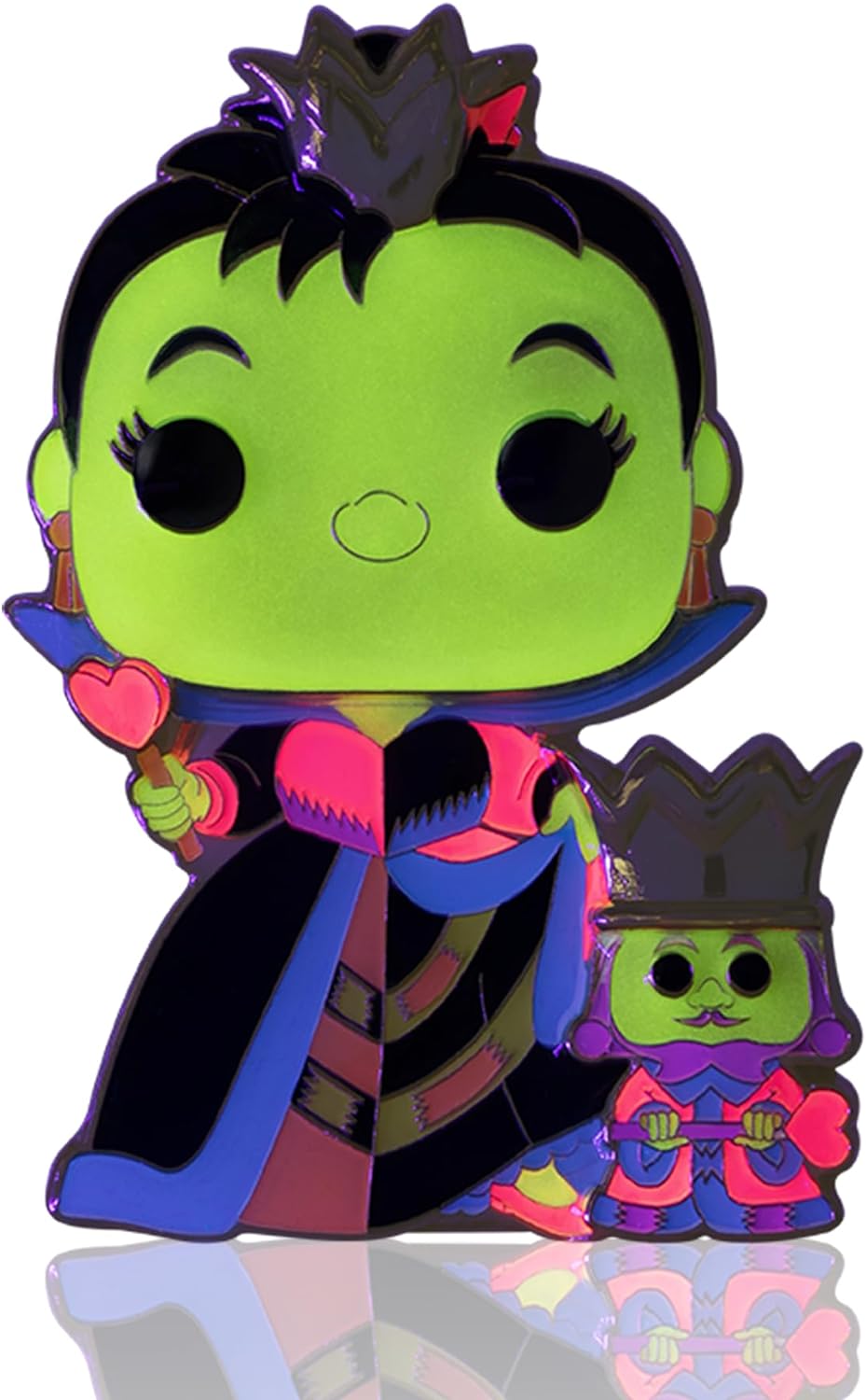 Funko Pop! Large Enamel Pin Disney Alice: Queen Of Hearts and King - Alice In Wonderland Enamel Pins - Cute Collectable Novelty Brooch - for Backpacks & Bags - Gift Idea - Movies Fans