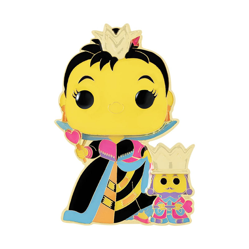 Funko Pop! Large Enamel Pin Disney Alice: Queen Of Hearts and King - Alice In Wonderland Enamel Pins - Cute Collectable Novelty Brooch - for Backpacks & Bags - Gift Idea - Movies Fans