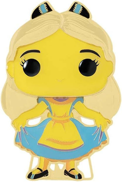 Loungefly POP! Large Enamel Pin DISNEY ALICE: ALICE - Alice - Alice In Wonderland Enamel Pins - Cute Collectable Novelty Brooch - for Backpacks & Bags - Gift Idea - Official Merchandise