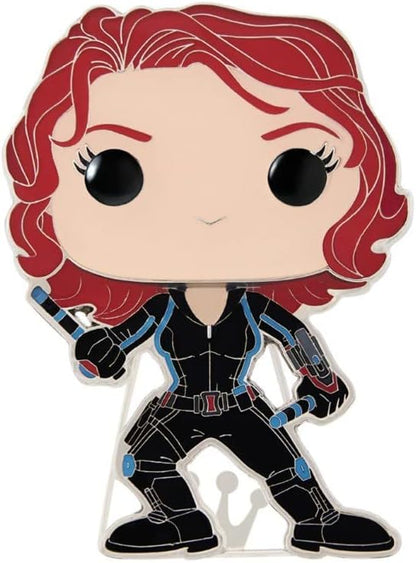 Loungefly POP! Large Enamel Pin MARVEL INFINITY SAGA: BLACK WIDOW - Black Widow - Avengers Infinity War Enamel Pins - Cute Collectable Novelty Brooch - for Backpacks & Bags - Gift Idea