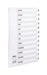 Concord Classic Index Mylar-reinforced Punched 4 Holes Jan-Dec A4 White Ref 02201/CS22