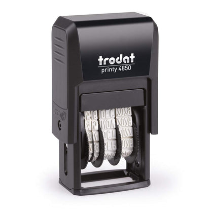 Trodat Printy 4850L2 - Sello fechador (diseño con palabra "Paid"