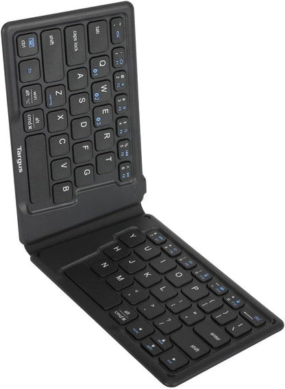 Targus Folding Ergonomic Keyboard Bluetooth Wireless Connection for Laptop, Tablet, Smartphone Antimicrobial (UK