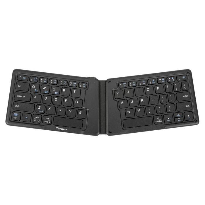 Targus Folding Ergonomic Keyboard Bluetooth Wireless Connection for Laptop, Tablet, Smartphone Antimicrobial (UK