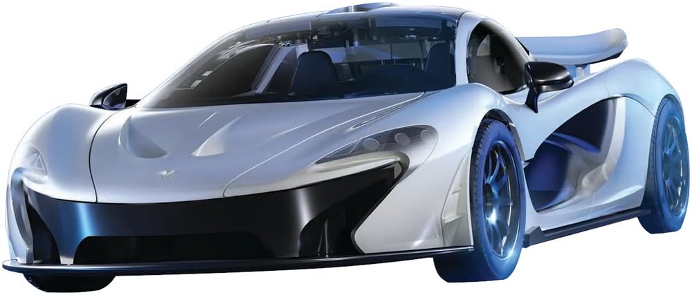 Airfix QUICKBUILD Model Car Kit - McLaren P1 White Car Building Kit for Kids 6+, Construction Toys for Boys & Girls, No Glue Model Making - Classic Car Gifts Plastic Model Kits