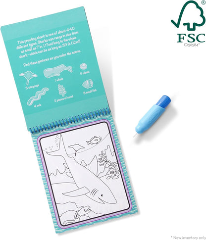 Melissa & Doug Waterverfbord – onder de zee | activiteitenbord | reizen | 3+ | cadeau voor jongens of meisjes