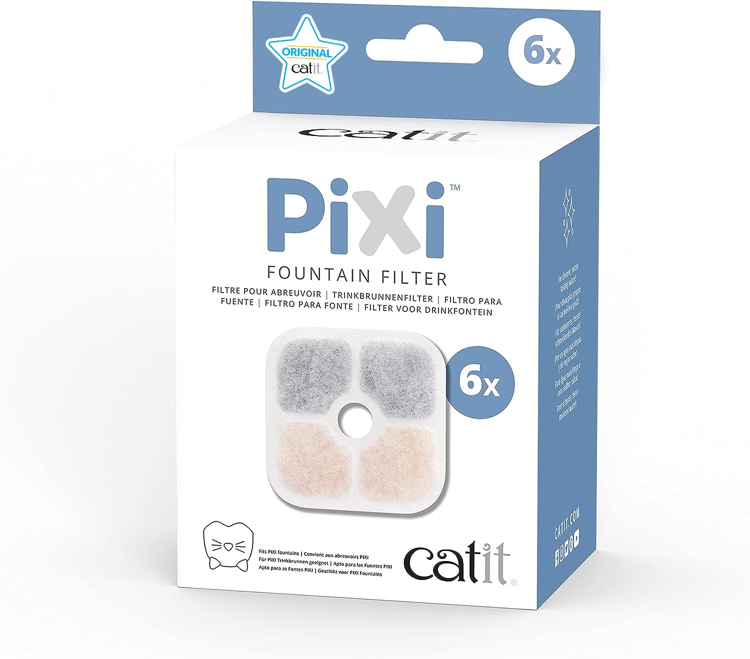 Catit - Coal Filter For Pixi 2.5L 6Pcs - (785.0487)