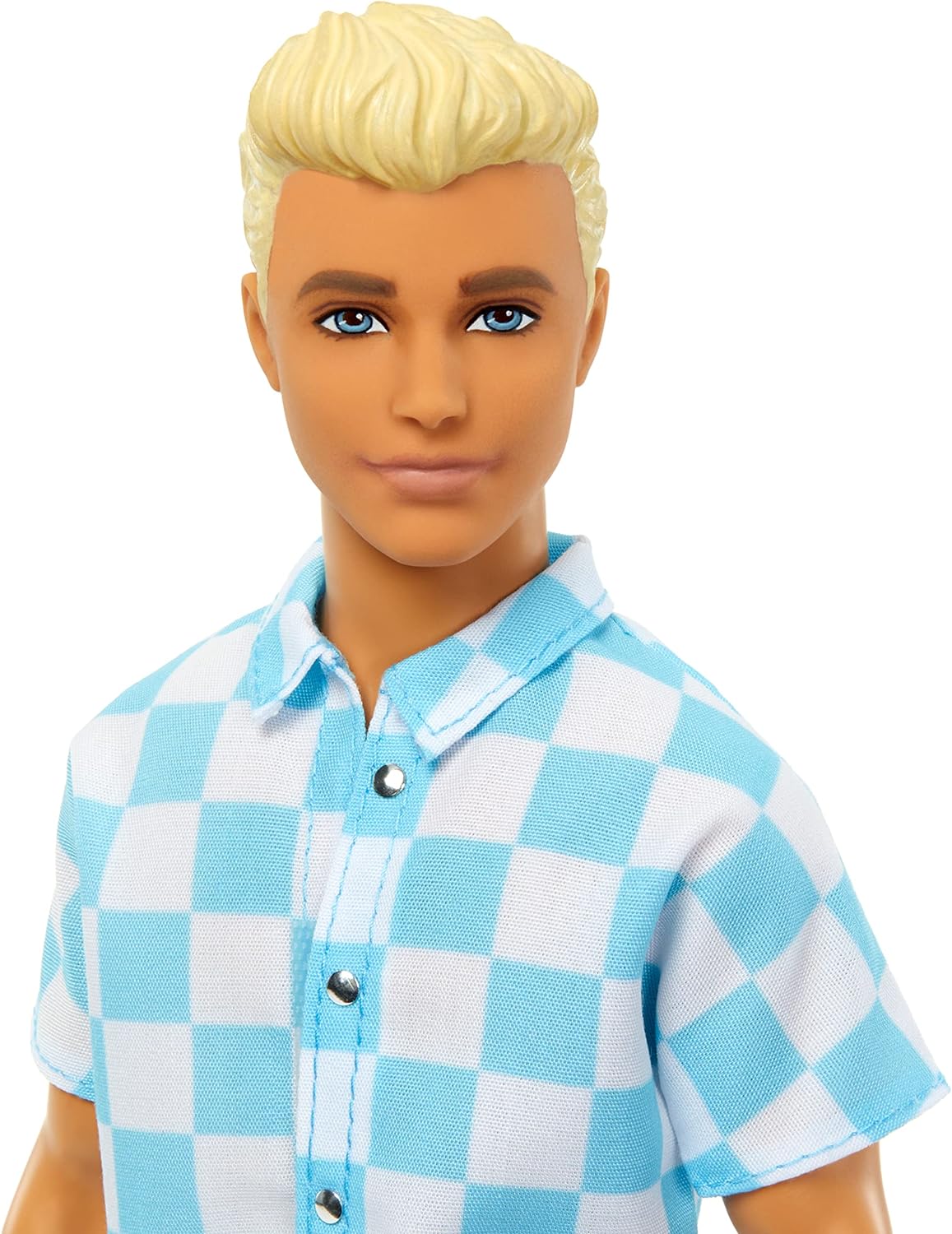 Barbie - Blonde Ken Doll with Blue Button Down and Swim Trunks, Visor, Towel and Beach-Themed Accessories, HPL74