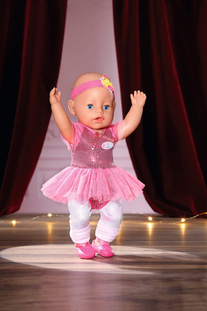 Baby born Deluxe Conjunto de Bailarina 834176 - Accesorios para muñecas de hasta 43cm - Incluye Tutú, leggings, zapatos y diadema - Edad: 3+ años