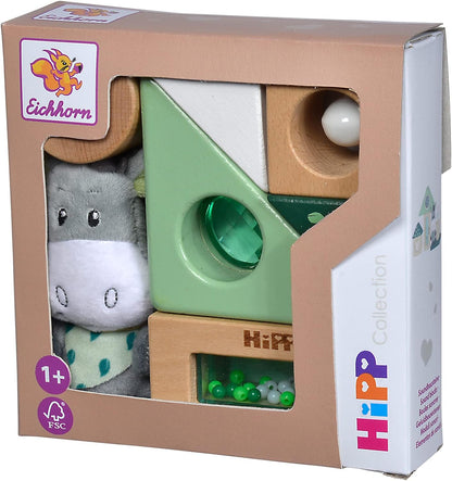 Eichhorn 100005865 EH Baby Hipp Sound Building Blocks, Multicoloured