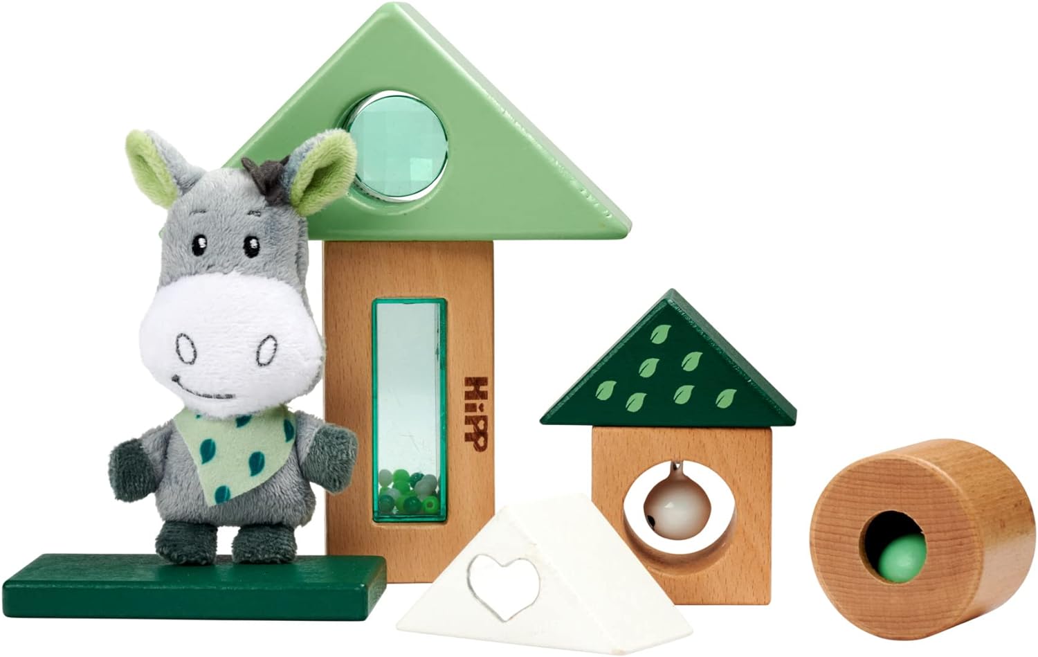 Eichhorn 100005865 EH Baby Hipp Sound Building Blocks, Multicoloured