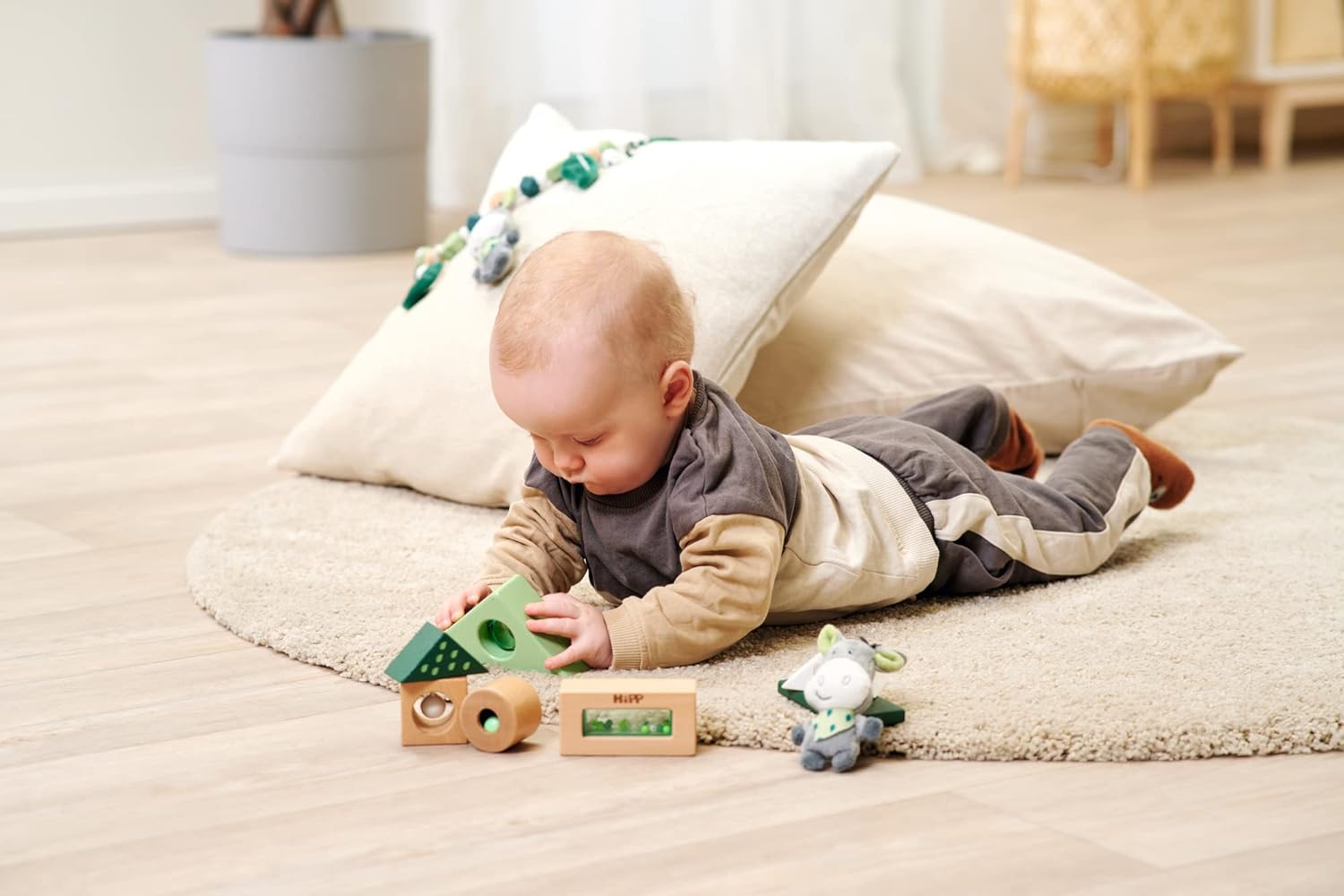 Eichhorn 100005865 EH Baby Hipp Sound Building Blocks, Multicoloured