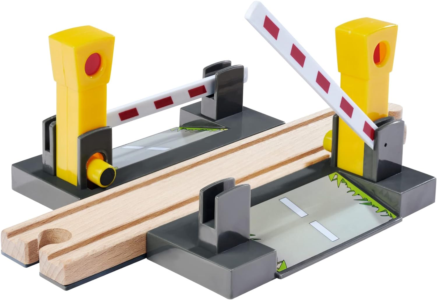 Eichhorn 100006500 Railway Crossing, 4 Pieces, FSC-Certified Beech Wood, Can Be Installed with Other Rail Systems