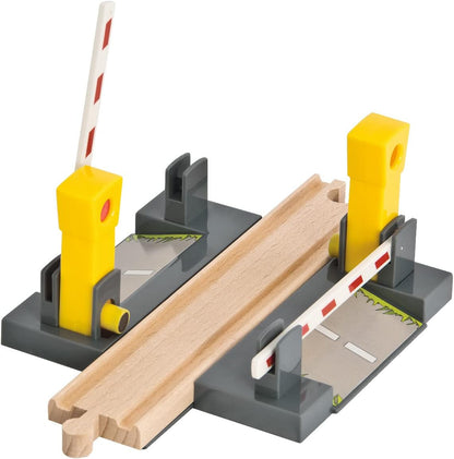 Eichhorn 100006500 Railway Crossing, 4 Pieces, FSC-Certified Beech Wood, Can Be Installed with Other Rail Systems