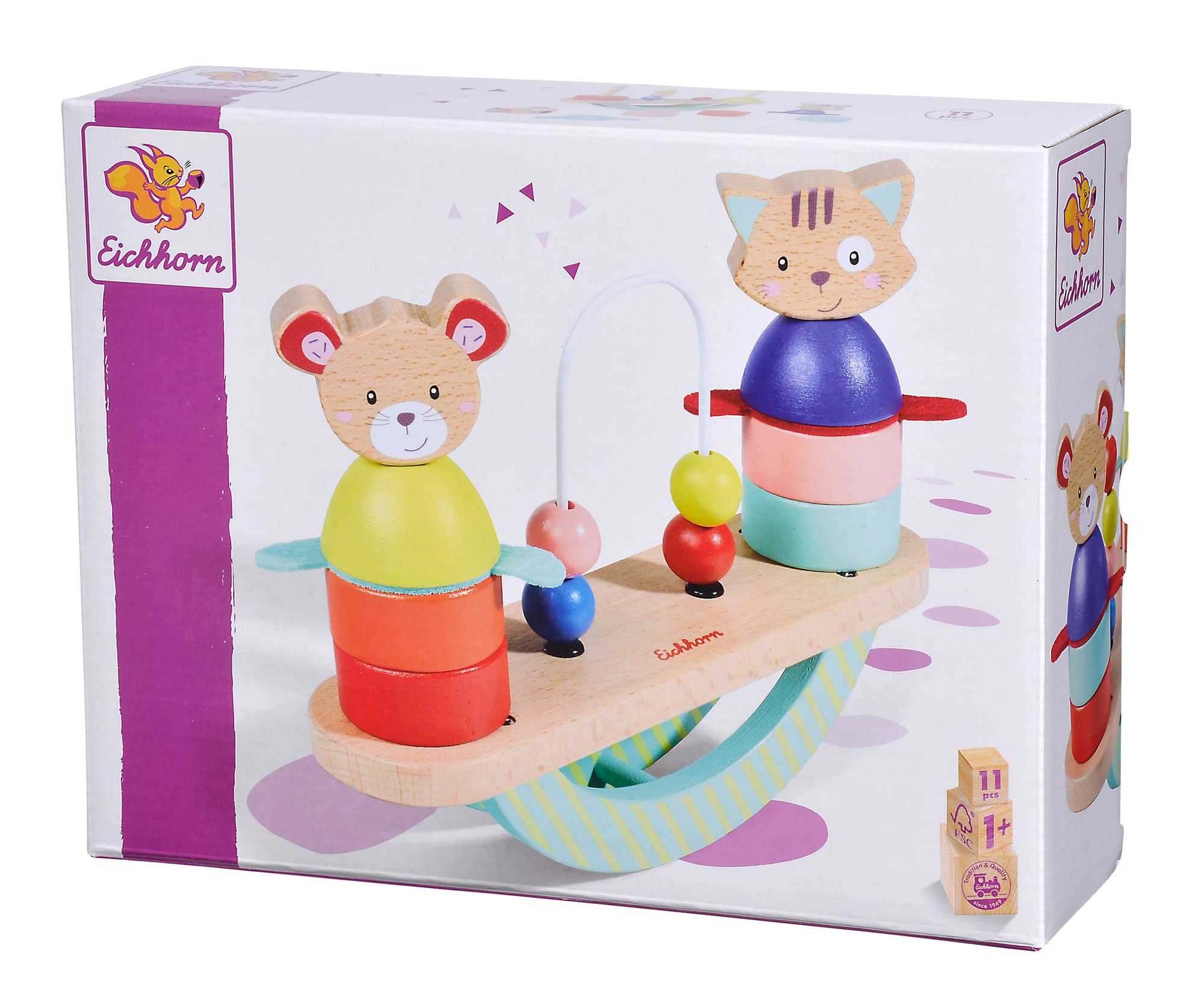 Eichhorn Eh-Juego apilable Friends, Multicolor, zzzz-s (4003046010053