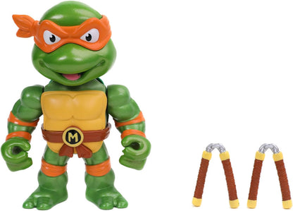 TEENAGE MUTANT NINJA TURTLES 4" MICHELANGELO DIE-CAST COLLECTOR FIGURE