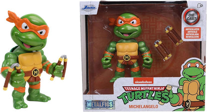 TEENAGE MUTANT NINJA TURTLES 4" MICHELANGELO DIE-CAST COLLECTOR FIGURE