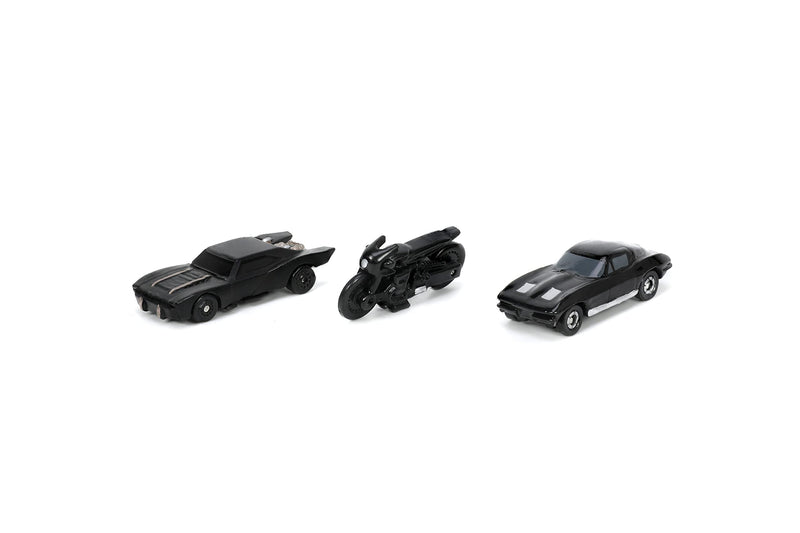 Jada Toys 253211003 Batman Nano Cars Pack of 3, Multicoloured