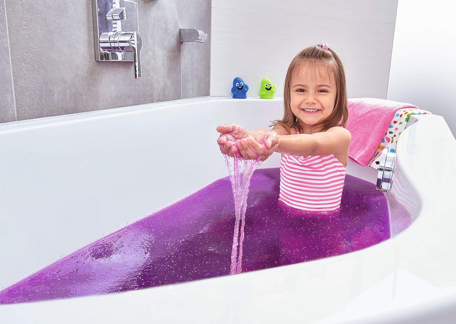 Simba 105953271 Glibbi Unicorn Glitter Bath, Multicoloured, 150.00 g (Pack of 1)