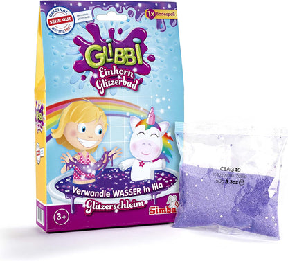 Simba 105953271 Glibbi Unicorn Glitter Bath, Multicoloured, 150.00 g (Pack of 1)