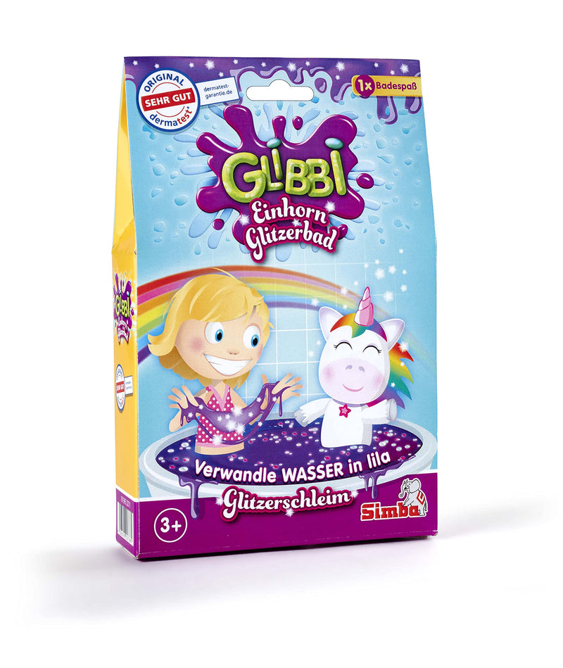 Simba 105953271 Glibbi Unicorn Glitter Bath, Multicoloured, 150.00 g (Pack of 1)