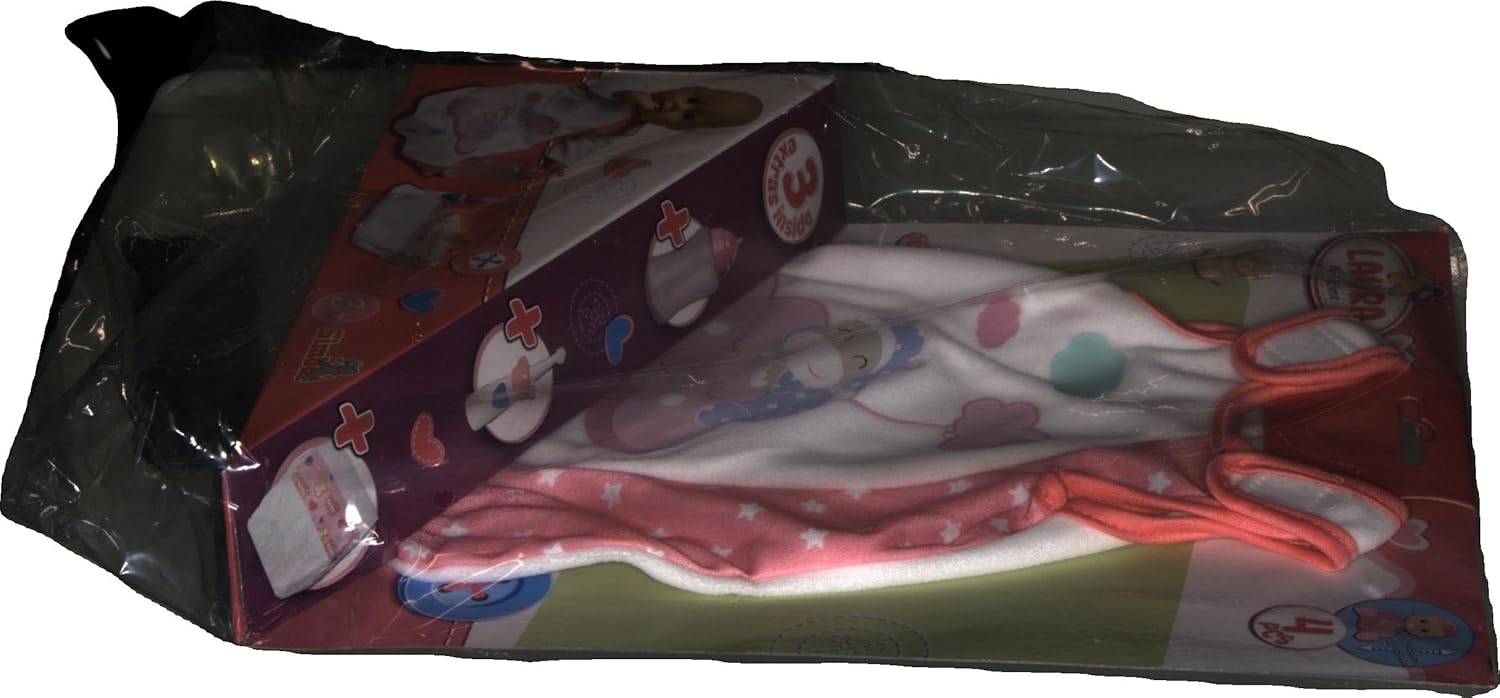 Simba- Laura Gute Nacht Babyzubehör Accesorios para bebé, Color Rosa, 38 cm (4006592075231