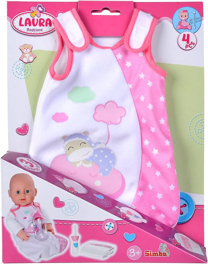 Simba- Laura Gute Nacht Babyzubehör Accesorios para bebé, Color Rosa, 38 cm (4006592075231