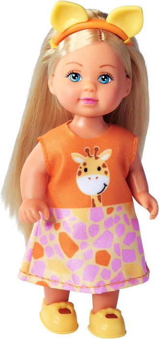 Simba 105733623 Evi Love Cutie, 3 Assorted Colours, Toy Doll Wearing a Cute Animal Outfit with Headband, 12 cm, from 3 Years